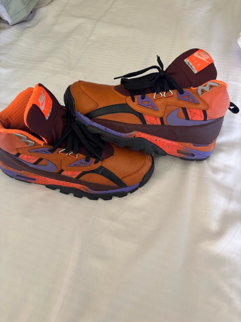 Nike Orange and Purple Accent Trail Runners Bo Jackson won’t find these nowhere